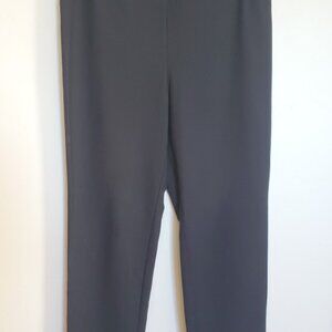 J. Jill Black Slim Leg Ponte Pull-On Stretch Pants L